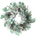 Celebrations Multicolored Frosted Pine Cone Wreath Indoor Christmas Decor B-21036F